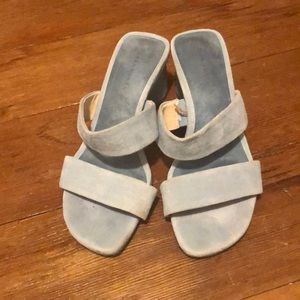 Zara powder blue sandals size 37